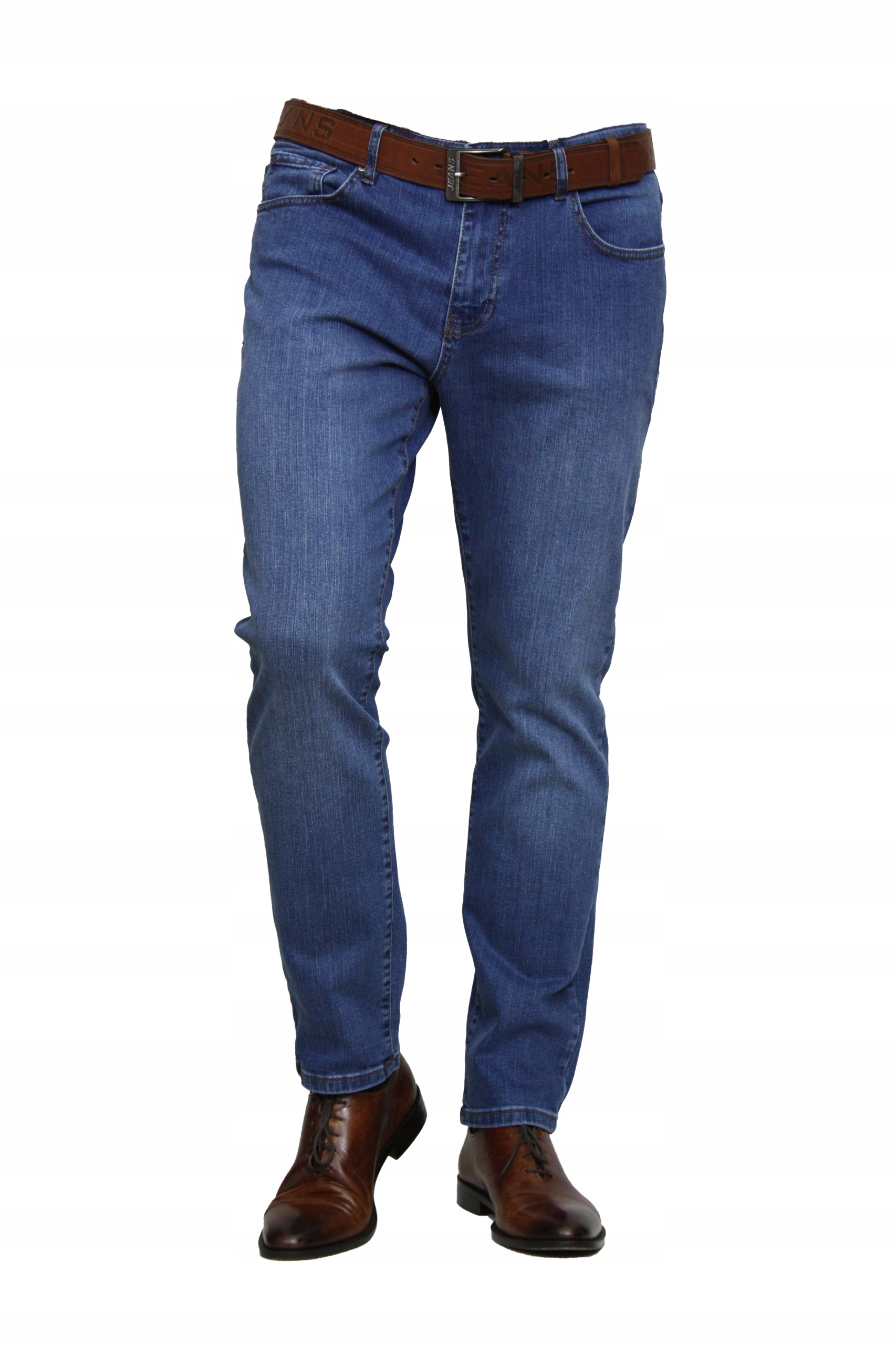 Pánské Kalhoty Crw Jeans klasické (modré) W36 L32, obvod pasu 94-96 cm