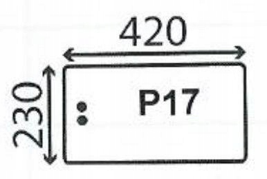 sklo pro traktor Ford série 30 zadní spodní