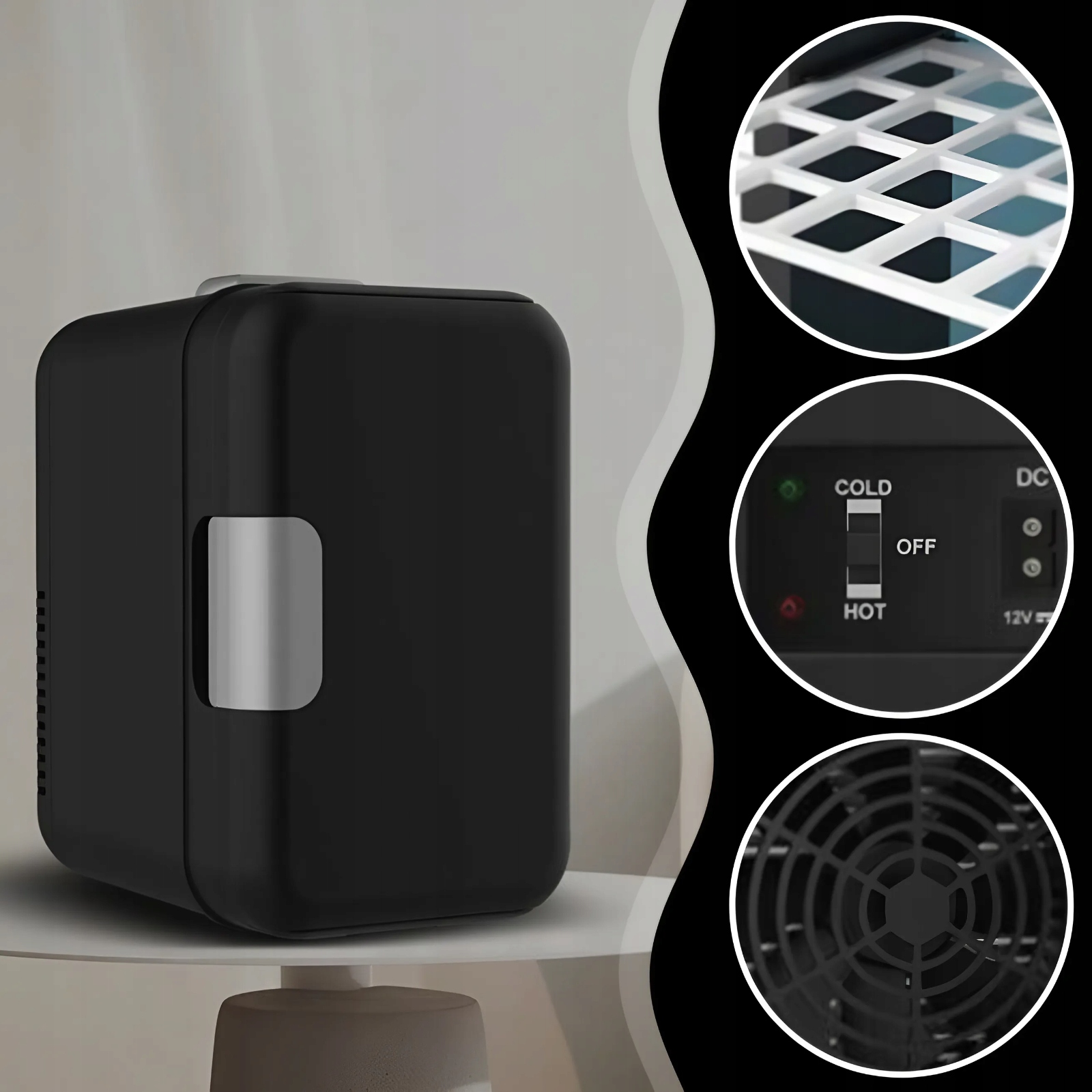LODÓWKA TURYSTYCZNA PRZENOŚNA 12V 2w1 4L 220-240V DO SAMOCHODU DO DOMU Klasa efektywności energetycznej G