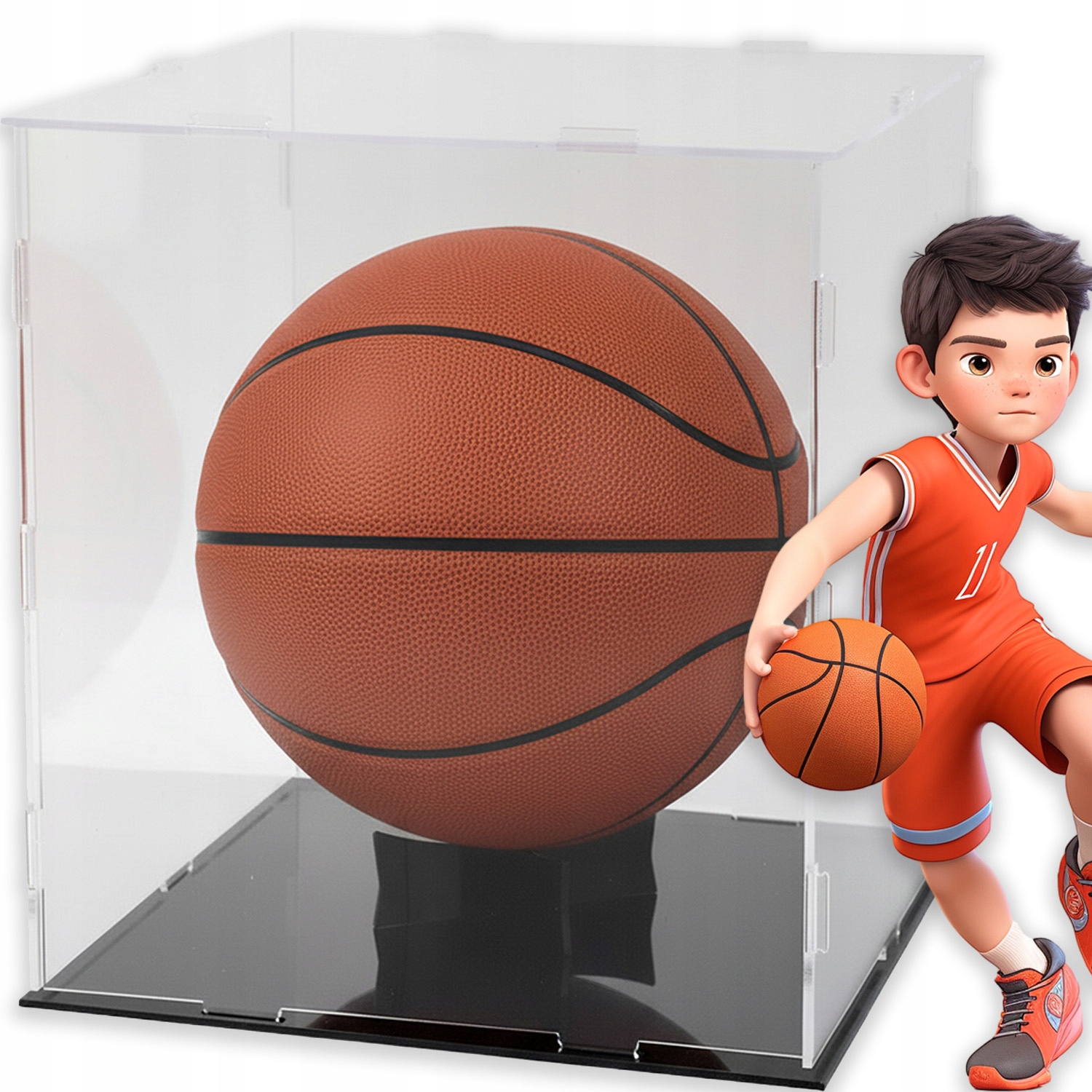 Krabička Výstavní Krabička Na Fotbalový Basketbal Pro Sportovní Suvenýry
