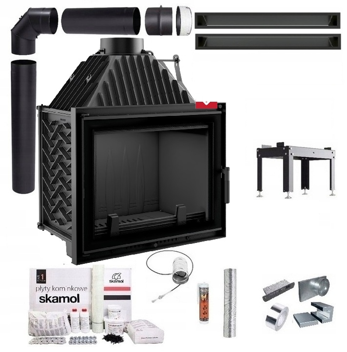 Krbová Vložka Litinová Amelia 21 Deco Eko Sada Trubky Lufty Desky