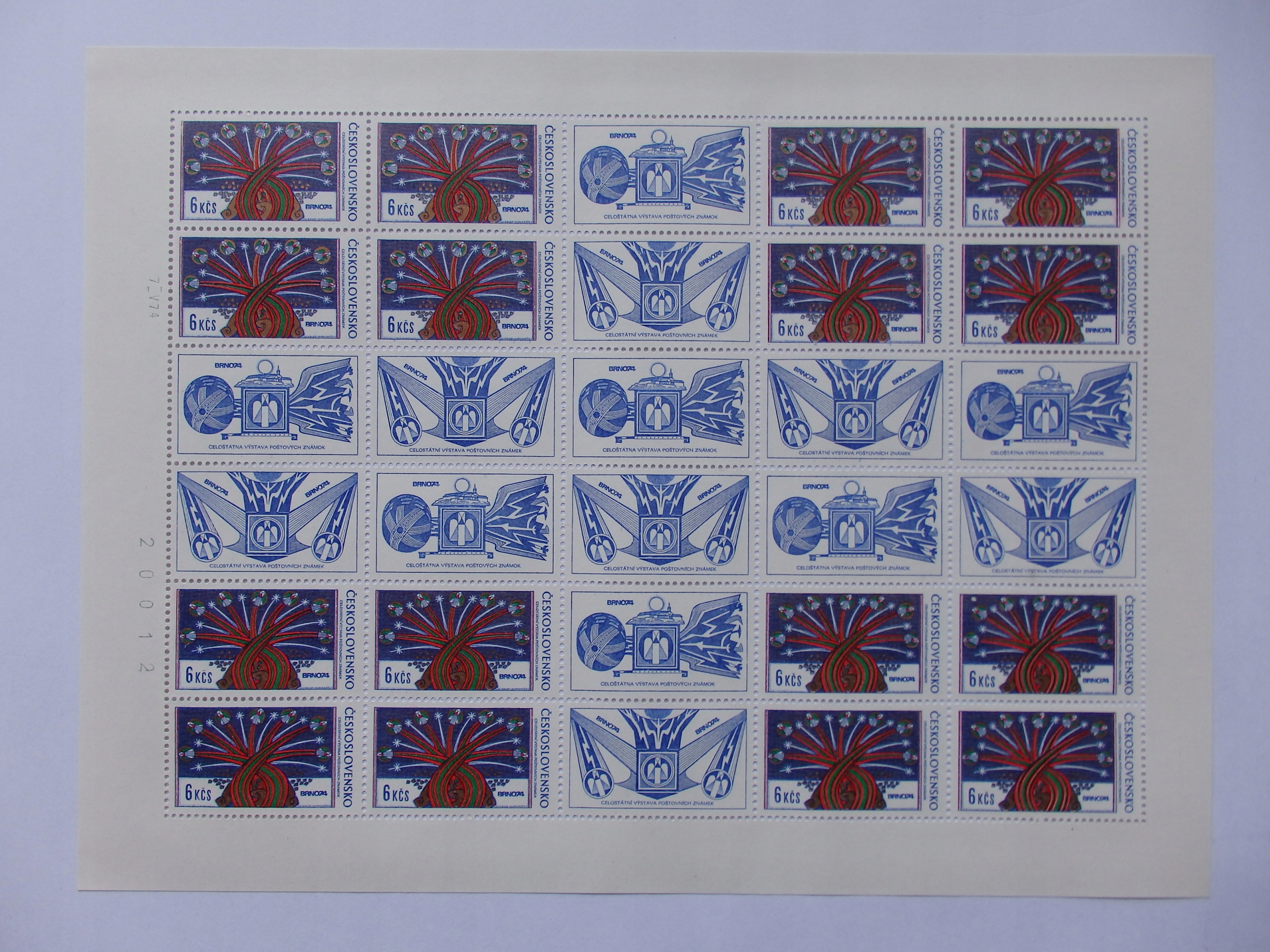 Czechosłowacja, Arkusz, 1974r., C1432