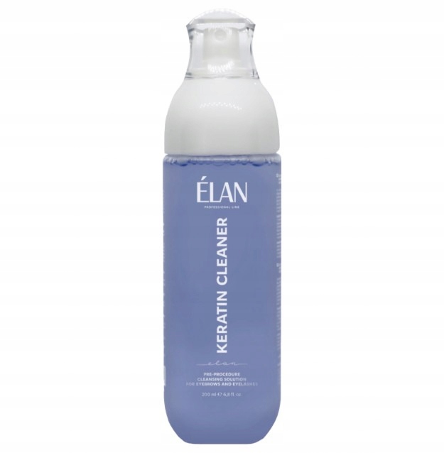 Elan Tonikum pro odličování obočí a řas Elan Keratin Cleaner, 200 ml