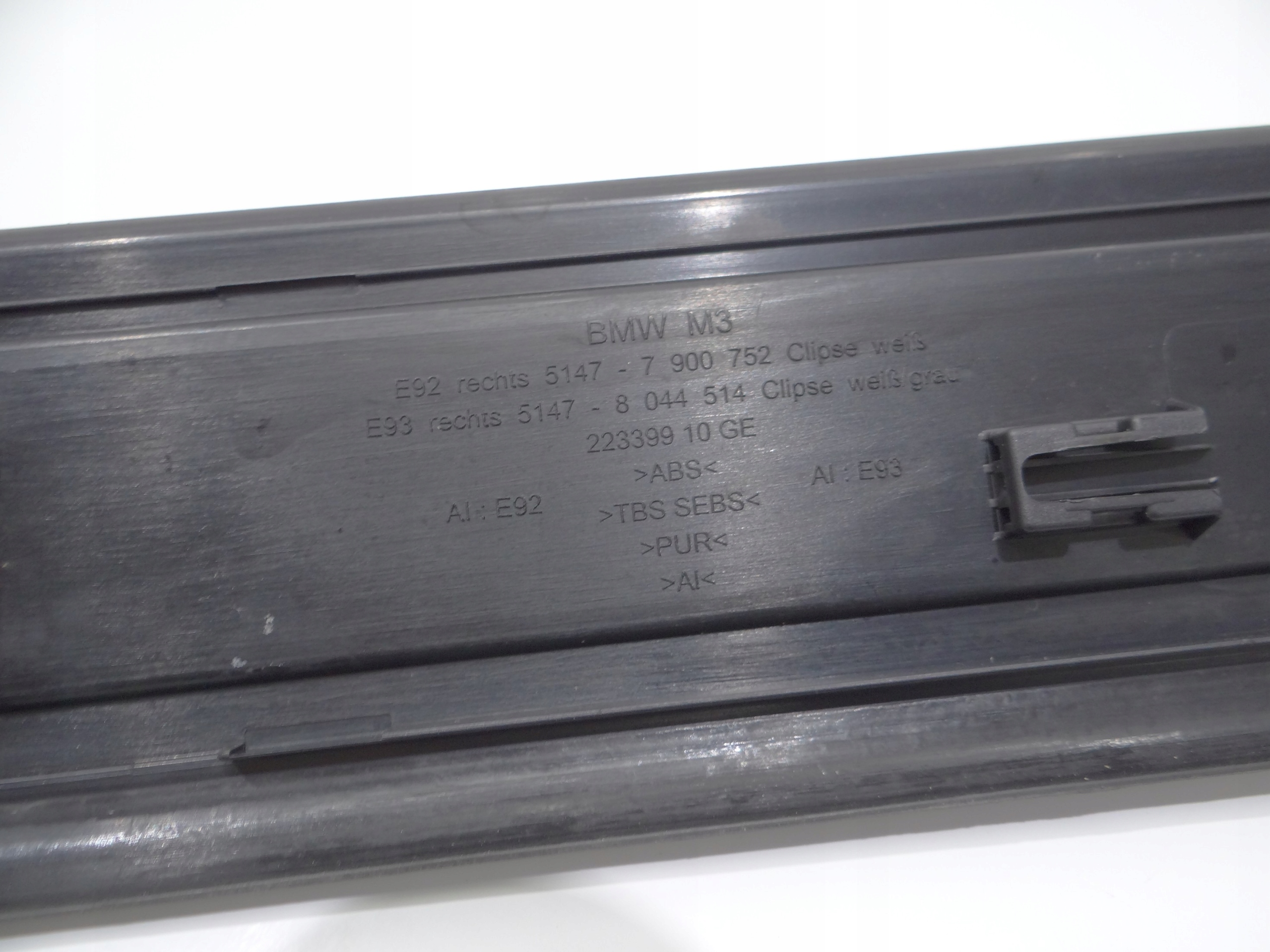 mouldings caps threshold BMW E92 LCI