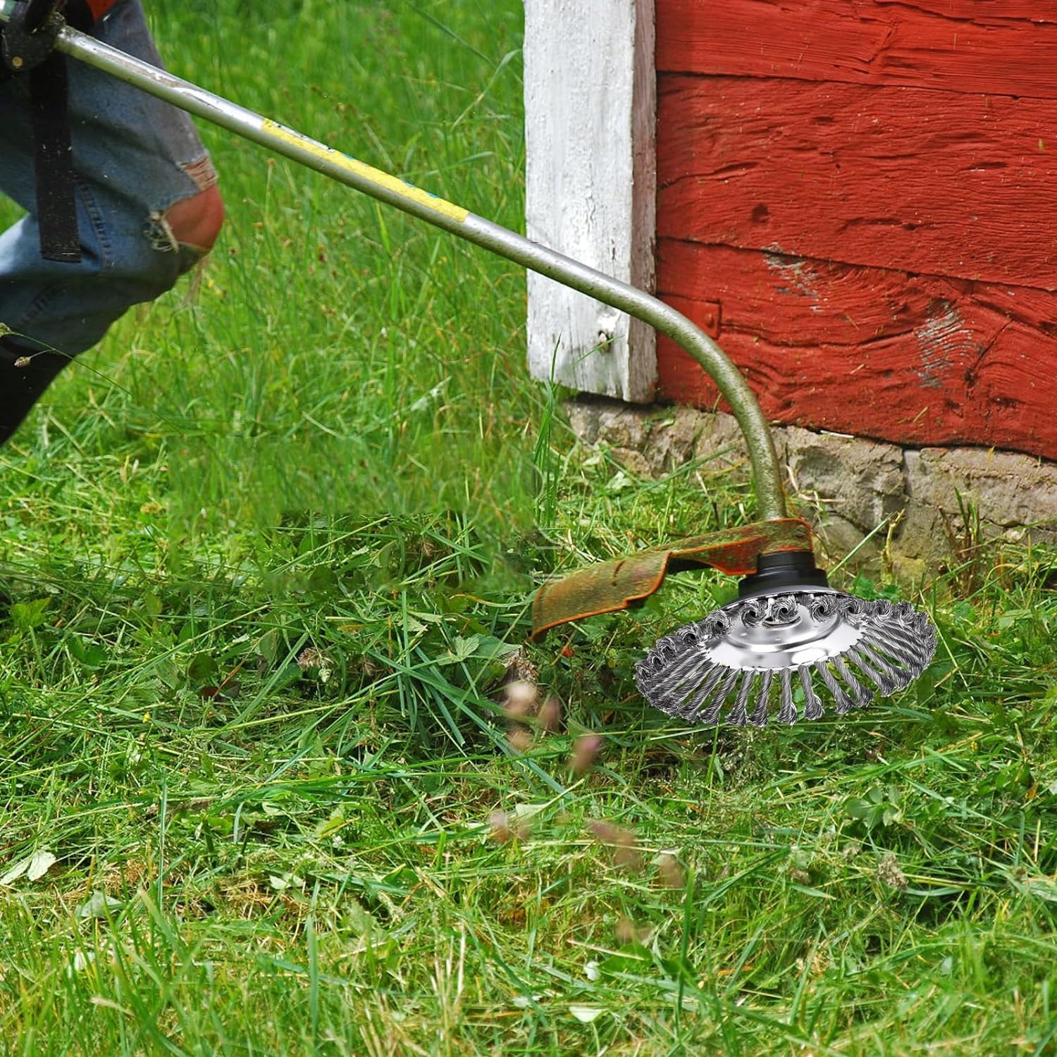 DRUCIAK SZCZOTKA DRUCIANA DO KOSY SPALINOWEJ DO BRUKU KOSTKI BRUKOWEJ 200MM Długość 0.2 m