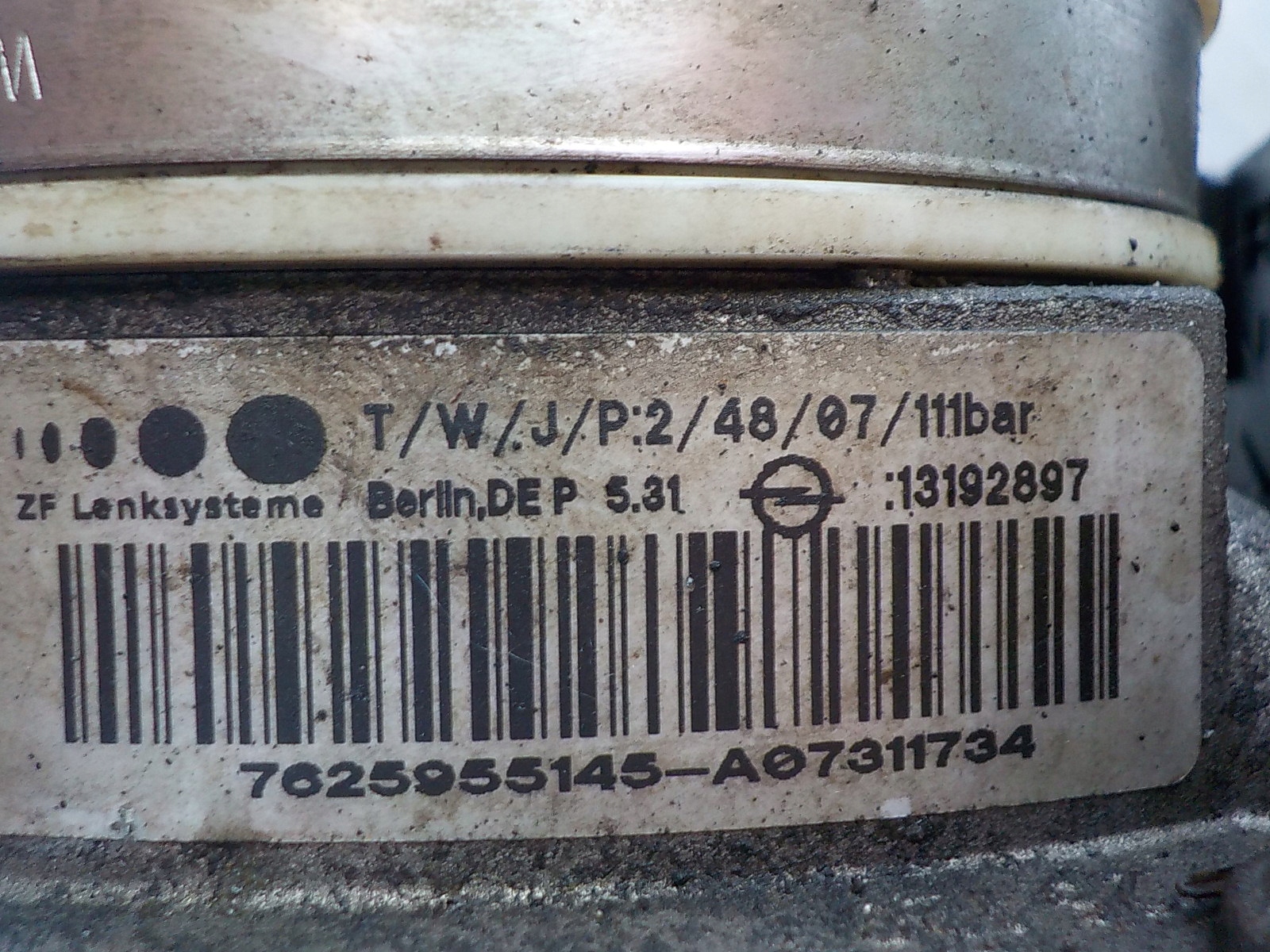OPEL ASTRA H 1.7 CDTI servo pump 13192897