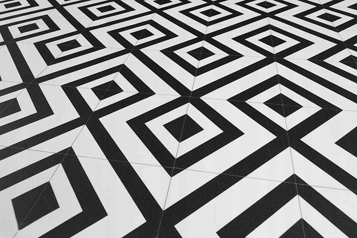 WYKŁADZINA PCV CZARNO BIAŁA szer. 2 m RETRO DO KUCHNI WIATROŁAPU ARTIFACT Rodzaj PCV