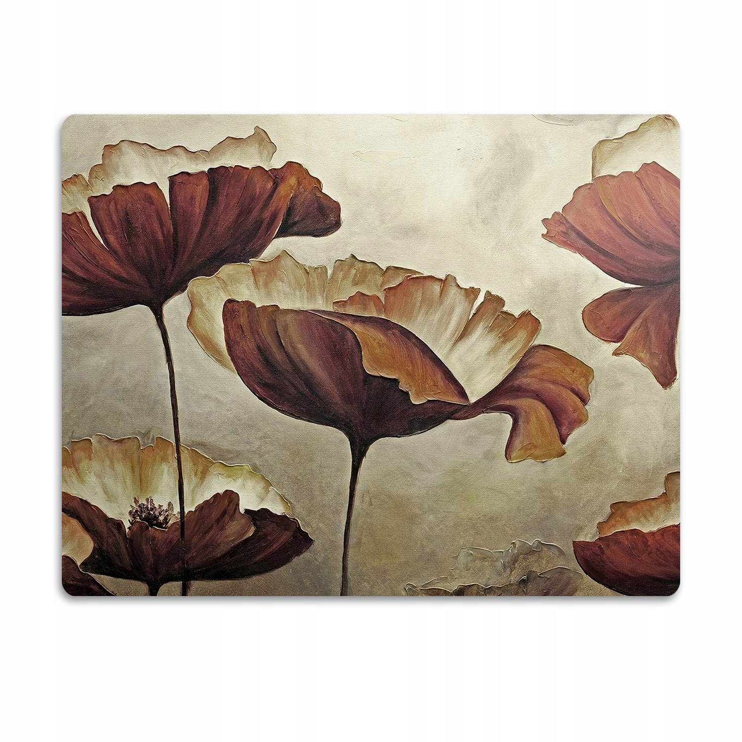 Levně Pro psa podložka pod misku Velké malované máky 90x60 cm