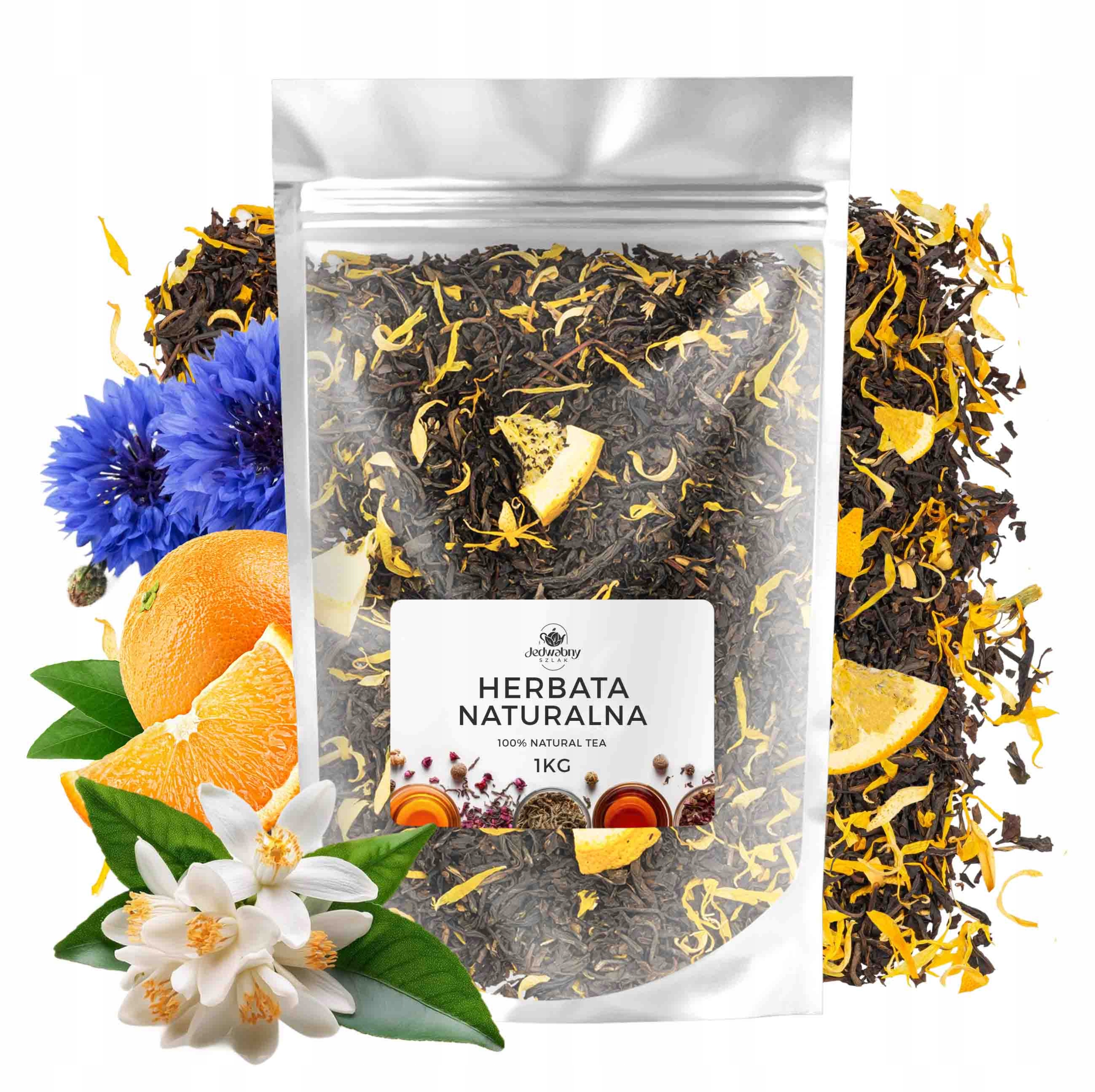 Herbata liściasta czarna Earl Grey Słoneczny 1kg hurt jakość pomarańcza