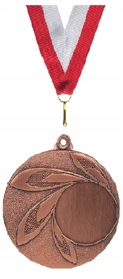 

Medal Brązowy z grawerem Nagroda 50mm Wstążka