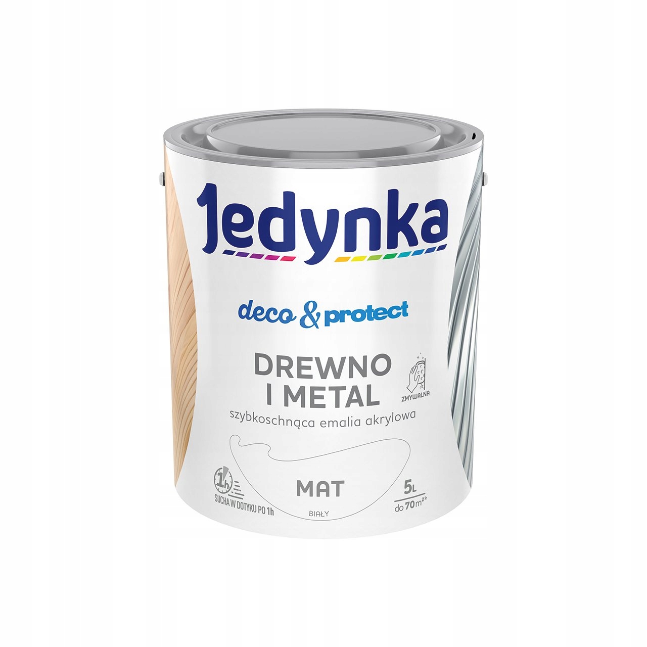 Jedynka D&p Drewno i Metal 5l Biały Mat