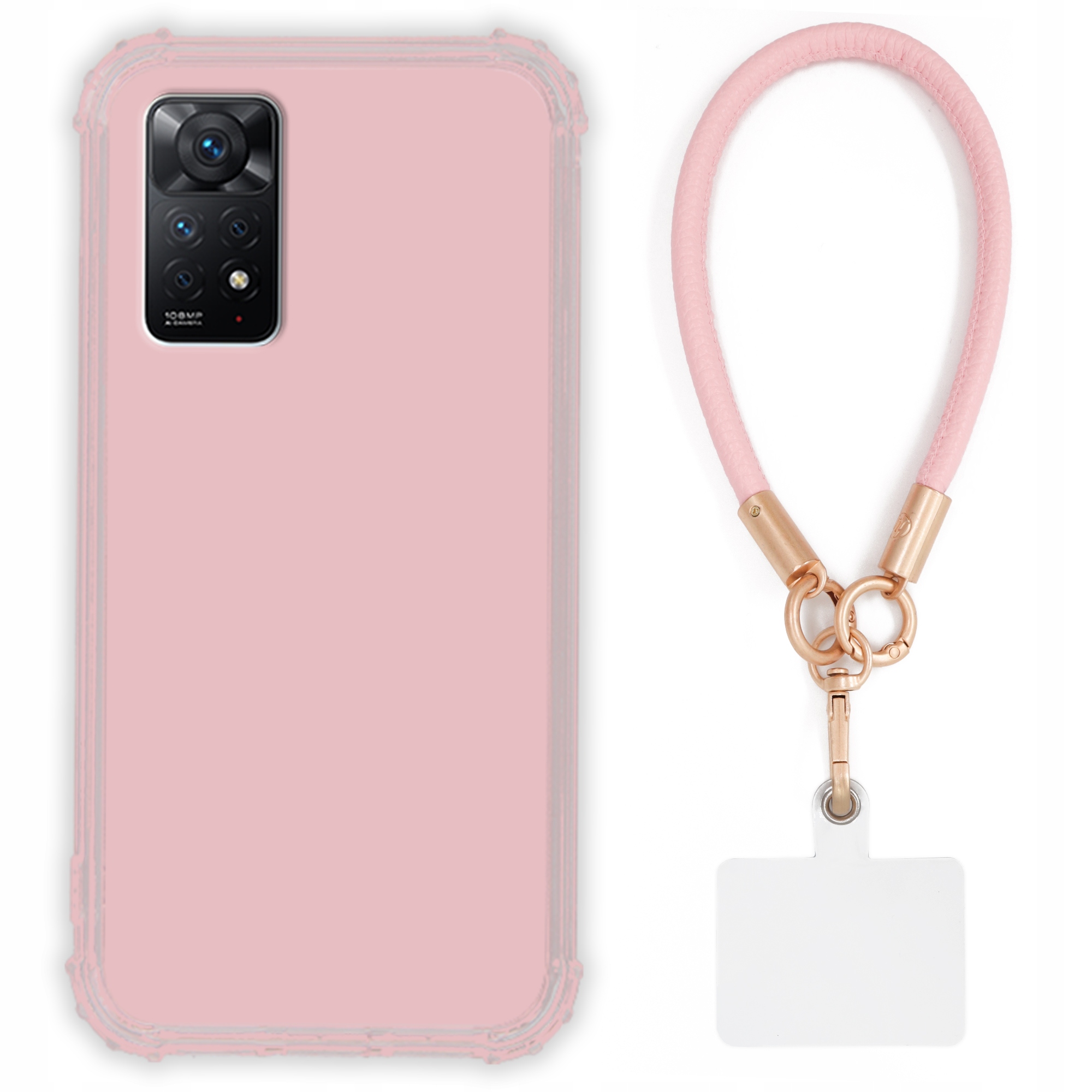 Pouzdro Pro Xiaomi Redmi Note 11 Pro Case Antishock Pinky Růžové vodítko Sada
