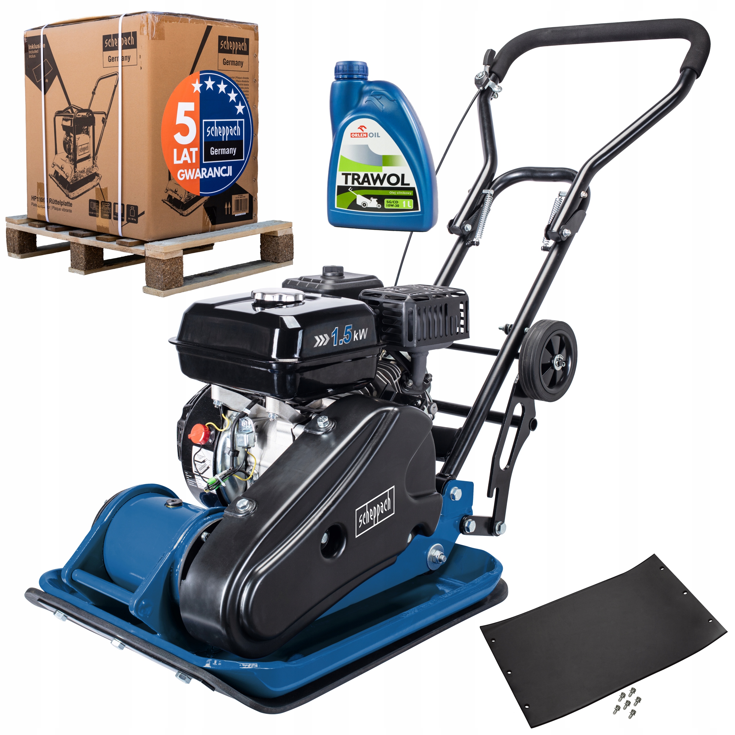 Oryginalna Zagęszczarka Spalinowa Ubijak 50kg 13kN Mata Olej 1L HP1400