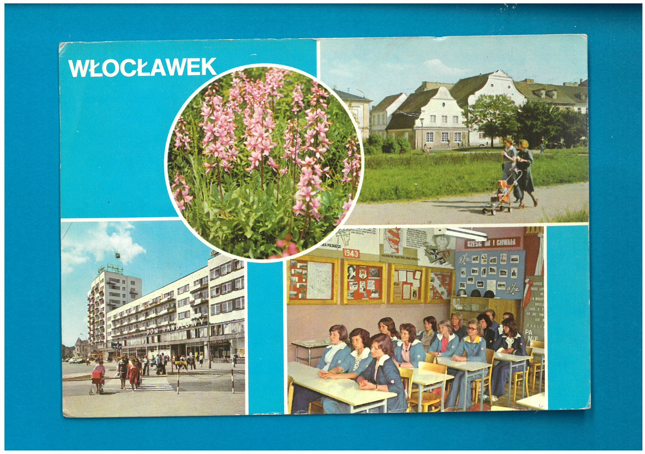 WŁOCŁAWEK WIELOWIDOKOWA POCZTÓWKA LATA PRL