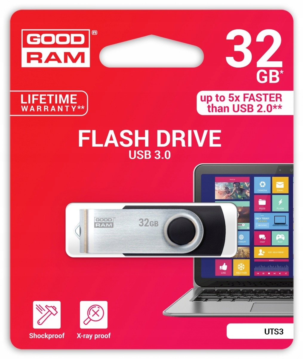 

Pendrive Goodram 32 Gb Usb 3.0 pamięć flash black