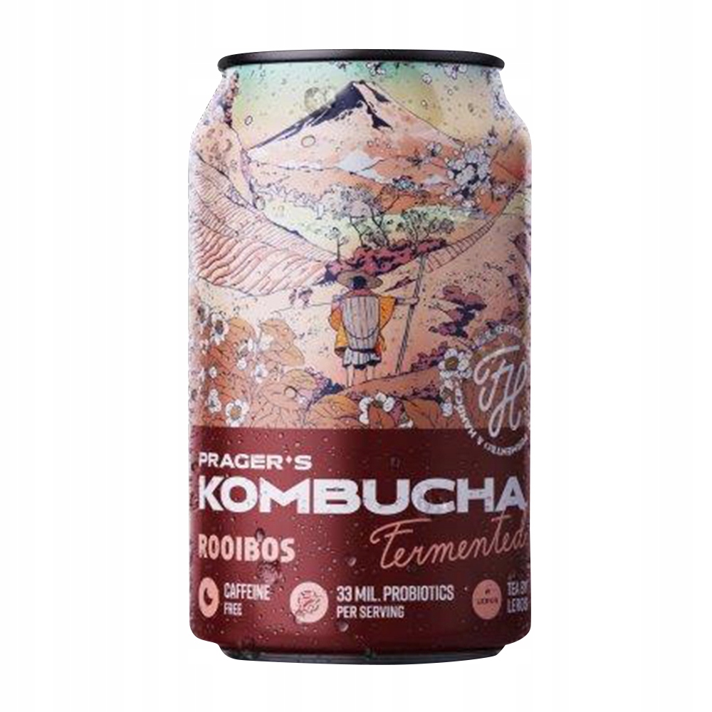 Pragerova kombucha Rooibos 330 ml Set 12 ks
