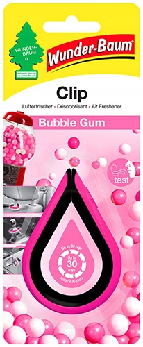 

Zapach samochodowy Wunder Baum Clip Bubble Gum
