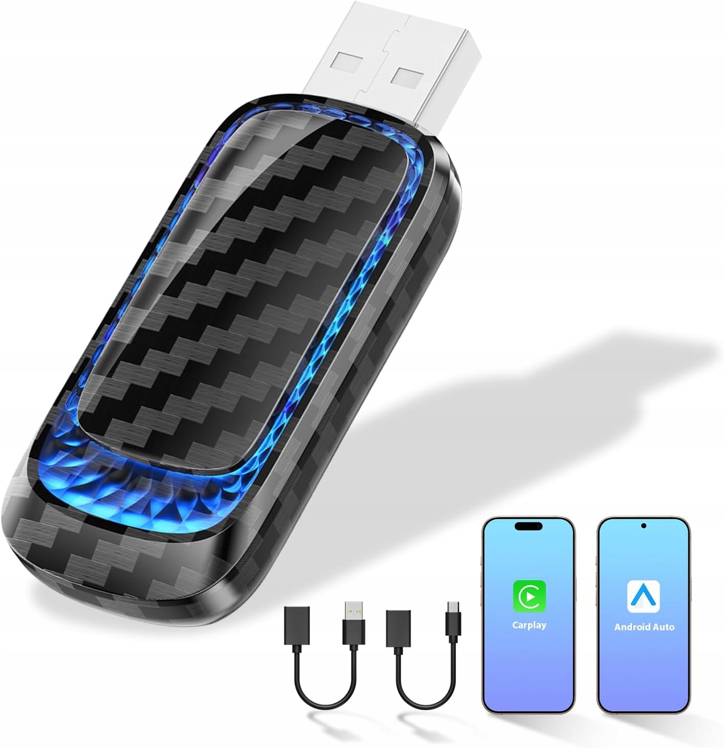 CarPlay & Android auto adapter 2 w 1 Bezprzewodowy