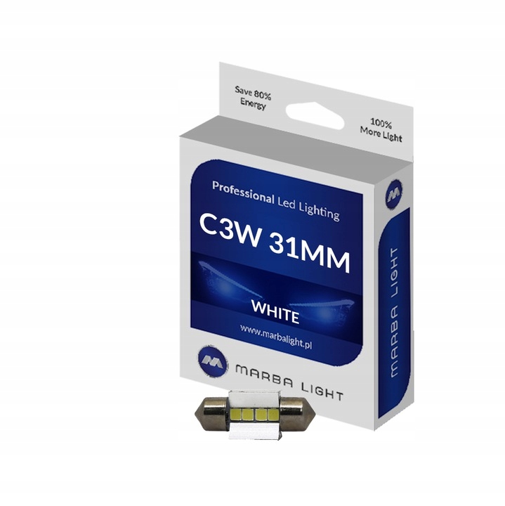 

Żarówka Led Marba Light C3W 31MM 6000K Moc