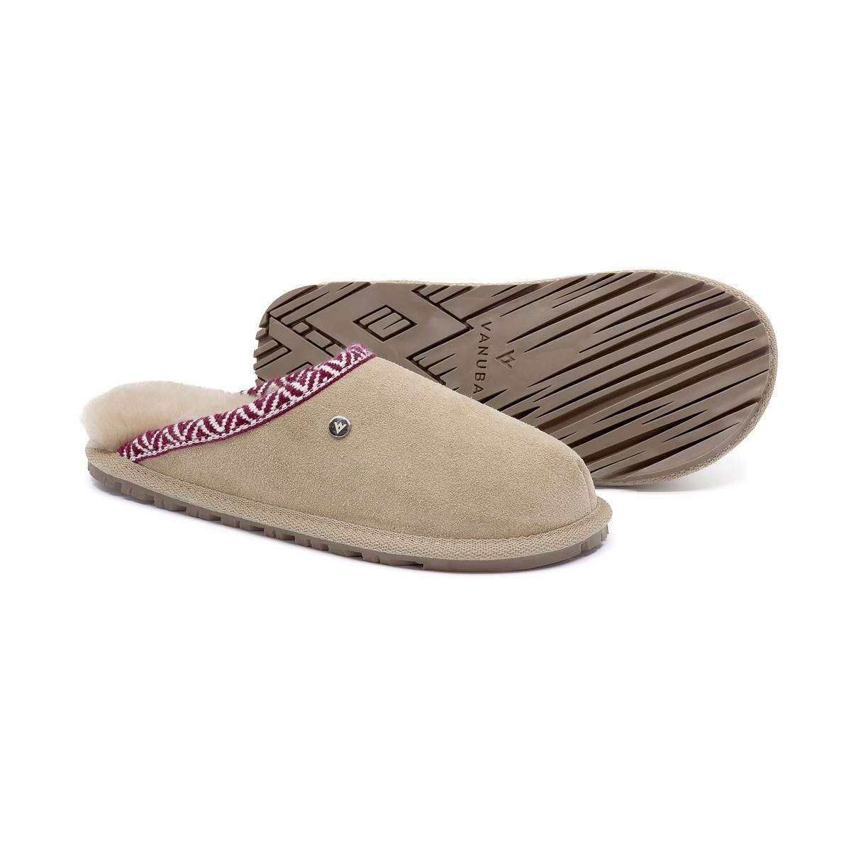 Dámské pantofle Horalské Pantofle Loutky Vlněné teplé Béžové velikost 38