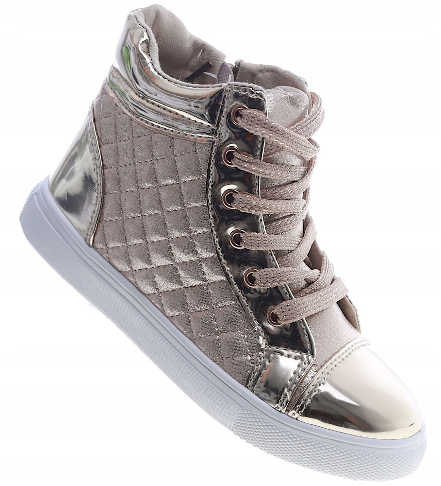 Trampki sneakersy dla dziewczynki ZŁOTE 7418 33 Kod producenta 7418 sneakersy dziewczęce
