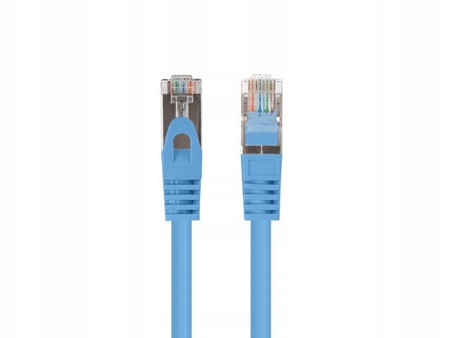 Patchcord KAT.6 Ftp 0.5M Niebieski Fluke Passed Lanberg 10-PACK