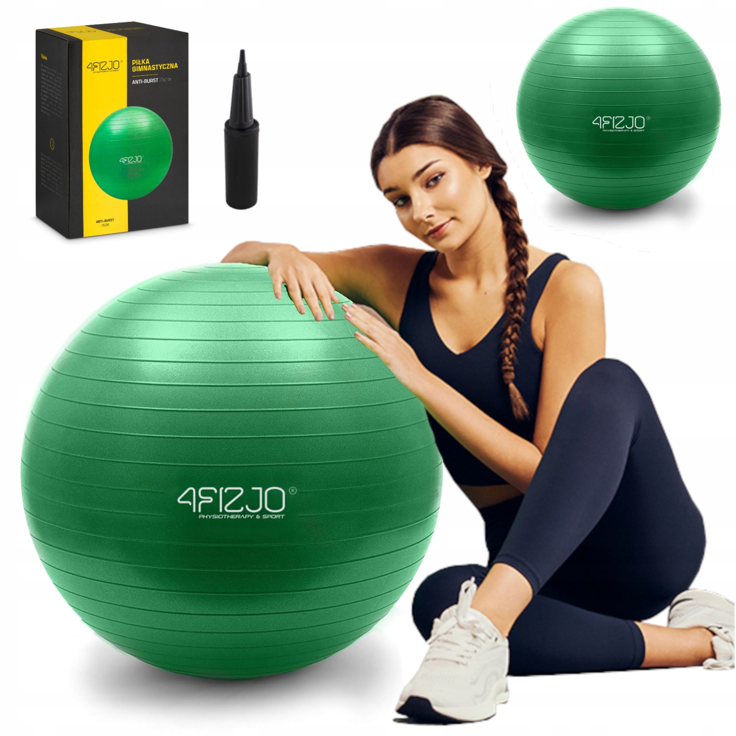 

Piłka Gimnastyczna Rehabilitacyjna 75 Fitness Pomp