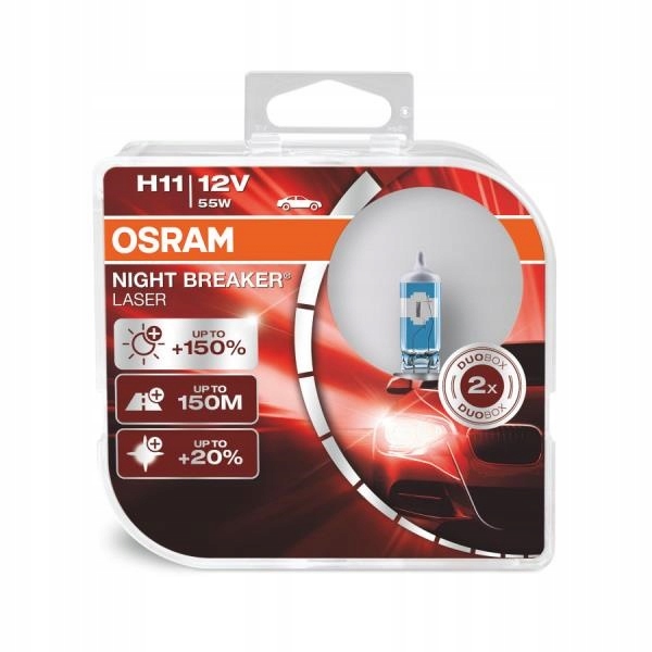 

Osram Żarówki H11 Night Breaker Laser +150% 2 Szt!