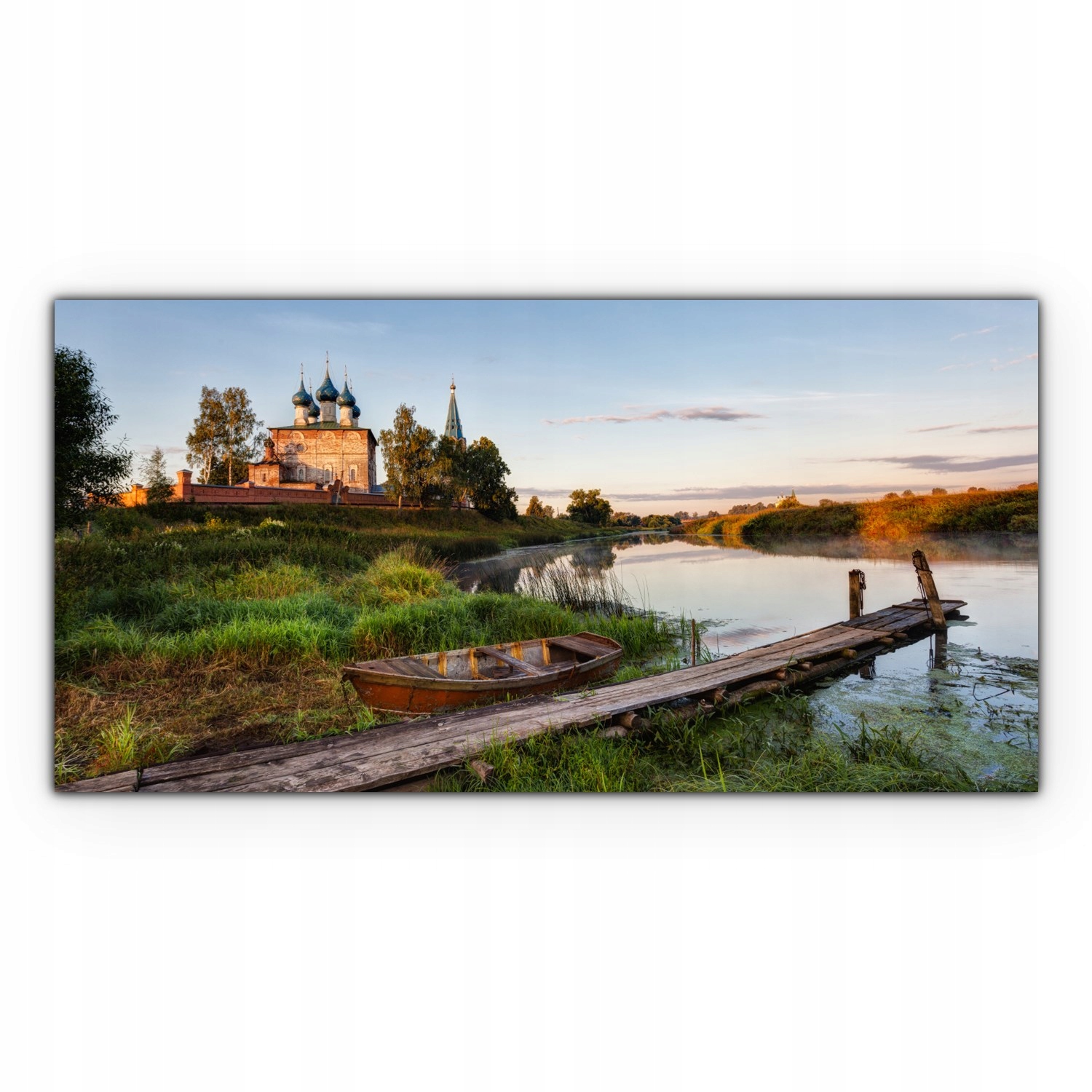 

Obraz płótno z foto 140x70 Drewniany Most Statki