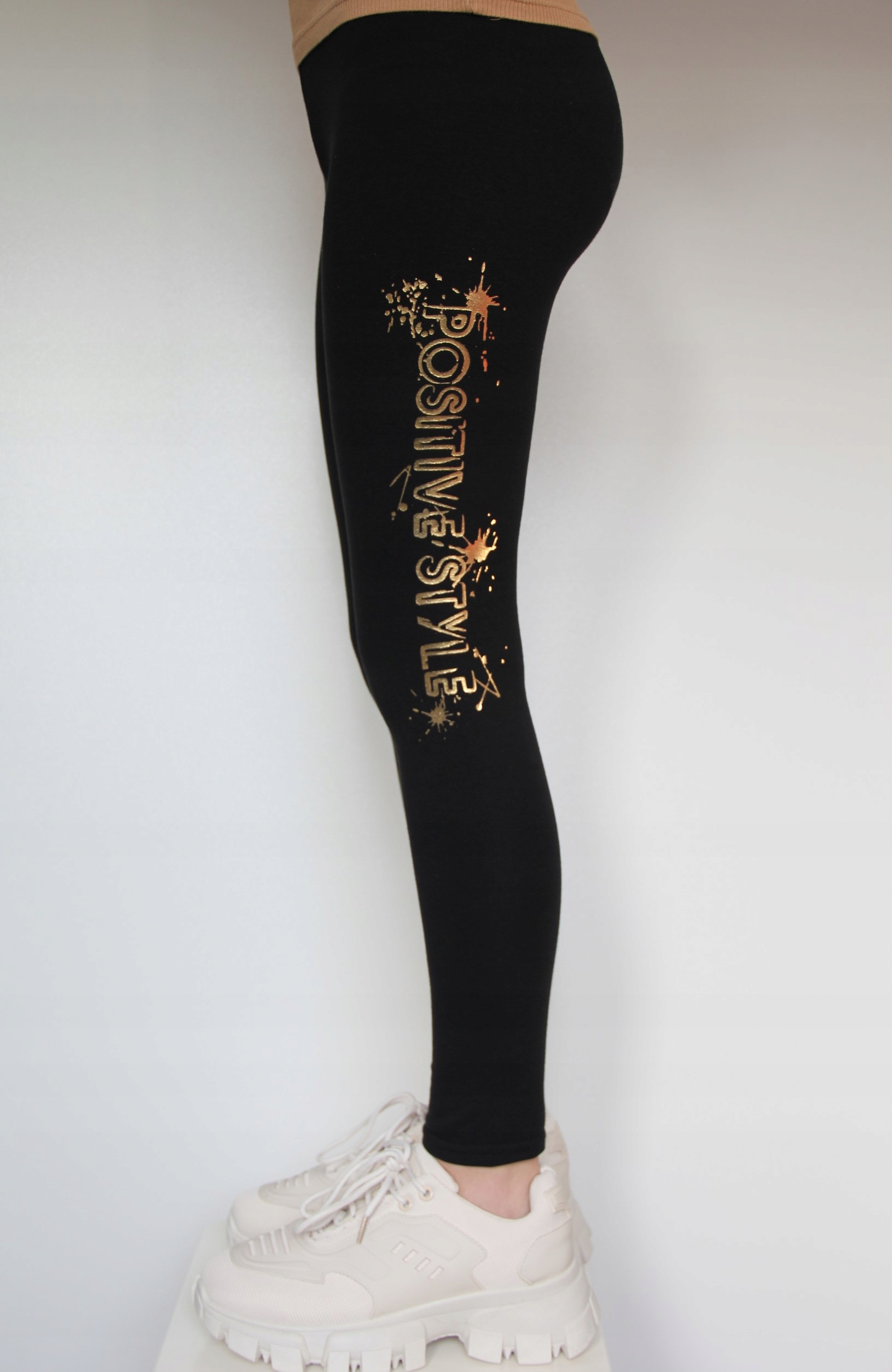 Legginsy Getry Dziecięce CZARNE sito POSITIVE 158 Marka Inna marka