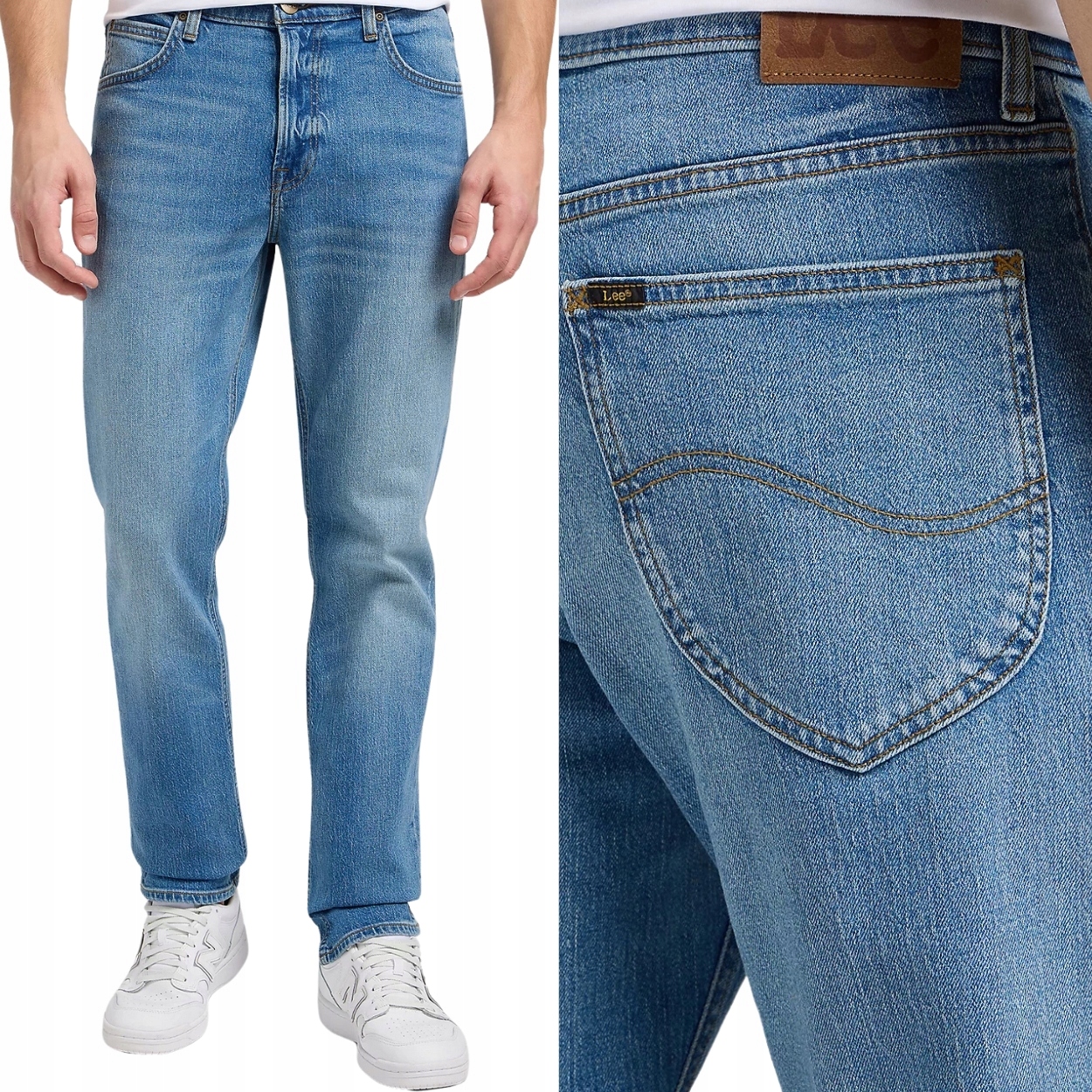 Lee West Vintage Wear Džins jednoduché pánské džínové kalhoty W32 L34