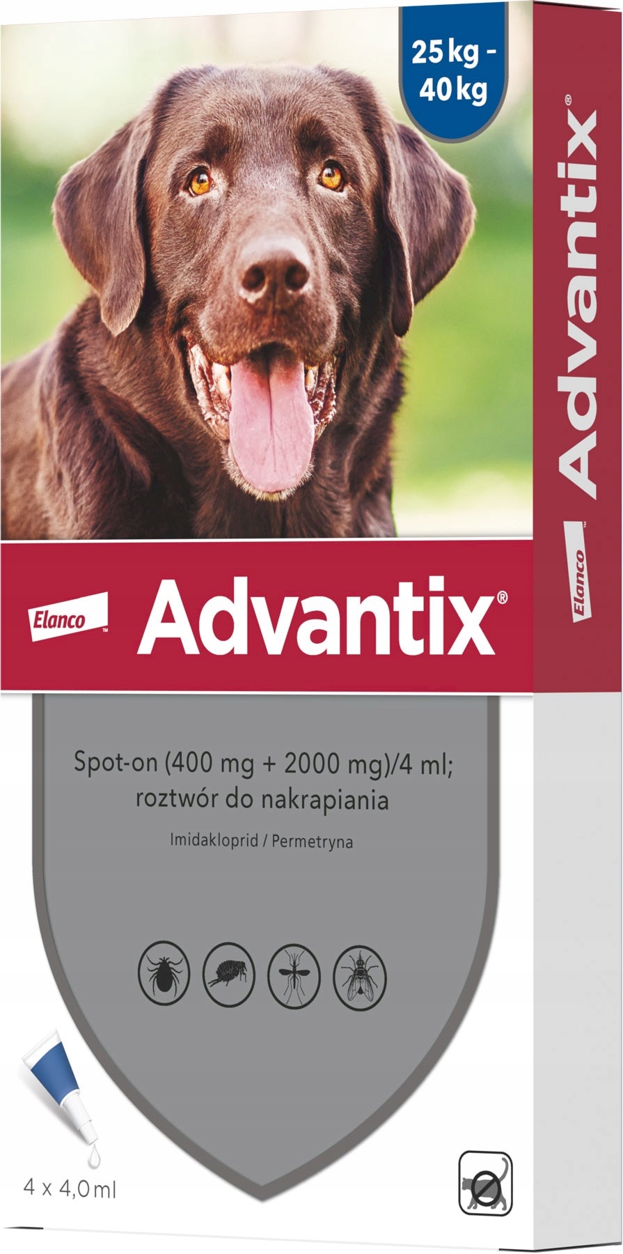 Advantix Spot-on 25kg 40kg (4x 4,0ml)