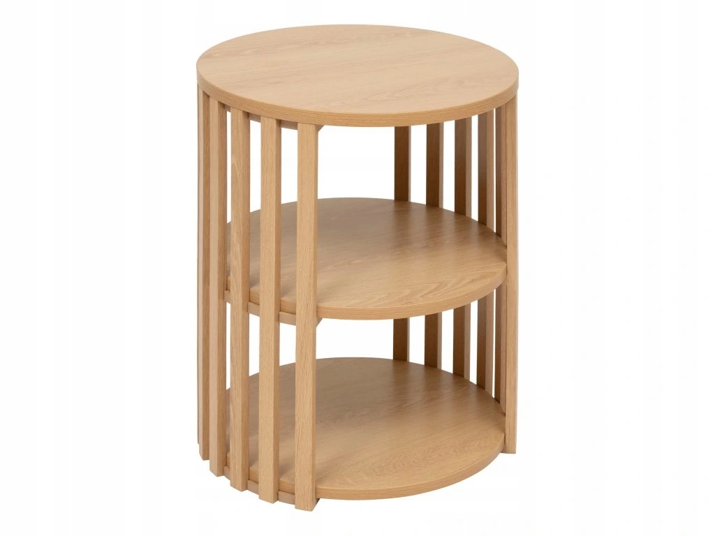 Nočný stolík s lamelami a policou Slat, 48 cm