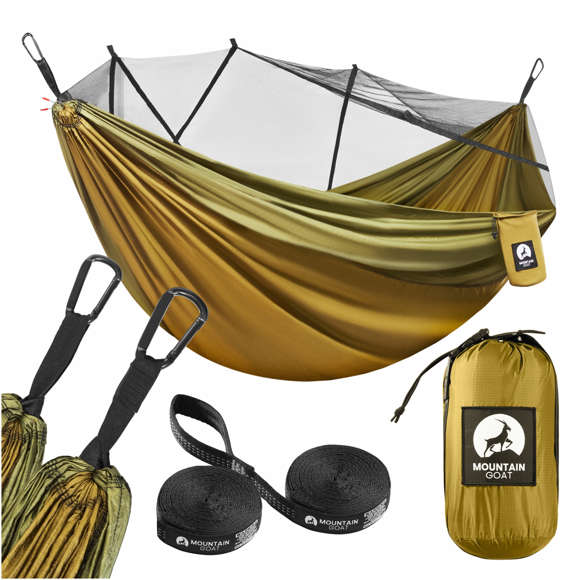 Hamak bez drążka Mountain Goat zielony 200 kg 300 x 200