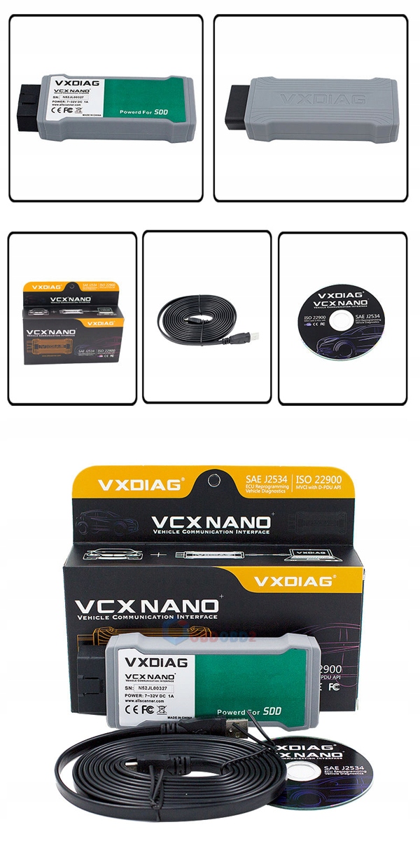 VXDIAG VCX NANO JLR JAGUAR LAND ROVER WiFi OBD2 — zdjęcie 6
