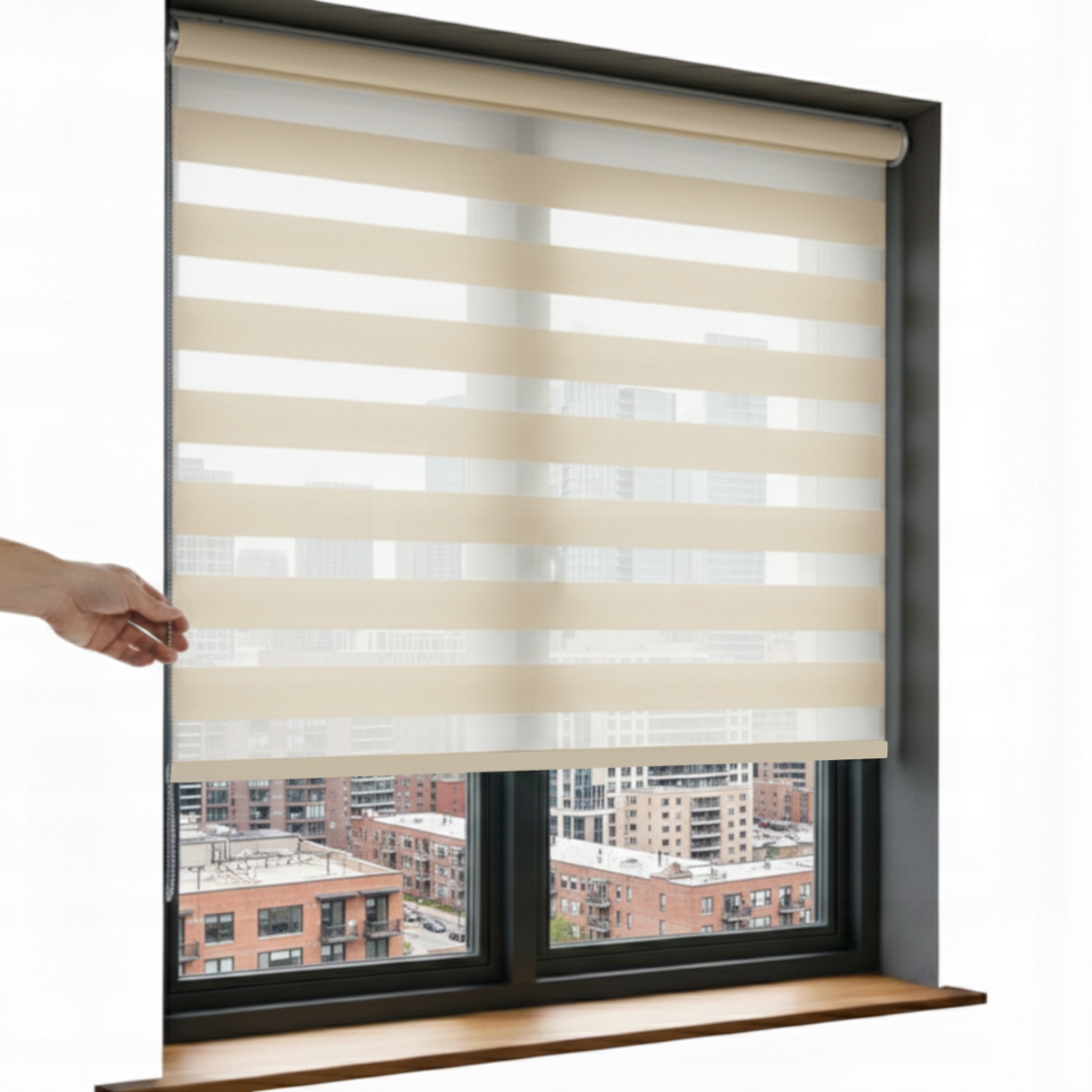 Vnitřní Nástěnná Roleta fi 25 mm na míru Den A Noc Lux 160 x 180 cm