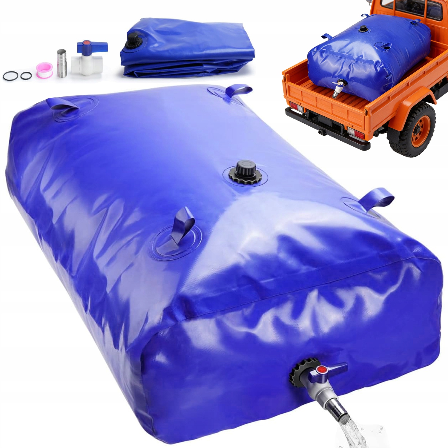 Velkokapacitní přenosná skládací nádrž na vodu pro dodávku vody, zavlažování