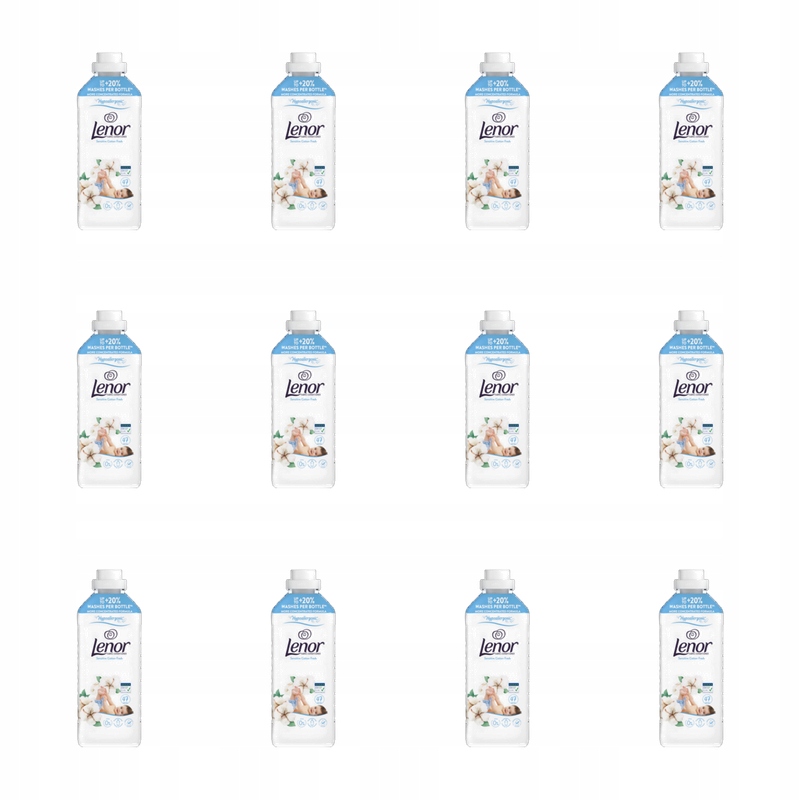 Lenor Tekutá aviváž Sensitive Cotton Fresh 987 ml, 47 praní X12