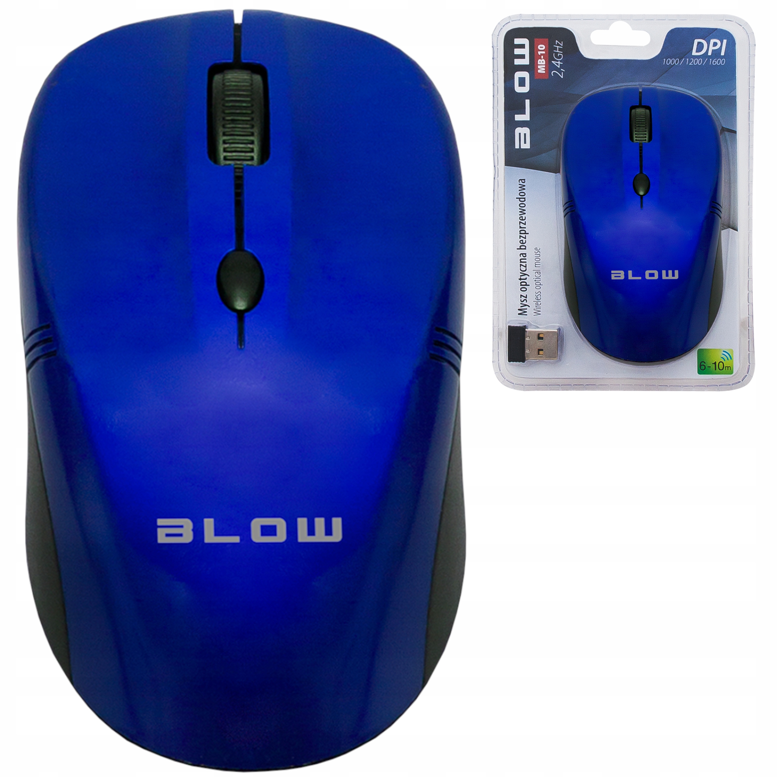 

Mysz optyczna bezprzewodowa Blow myszka Usb rolka