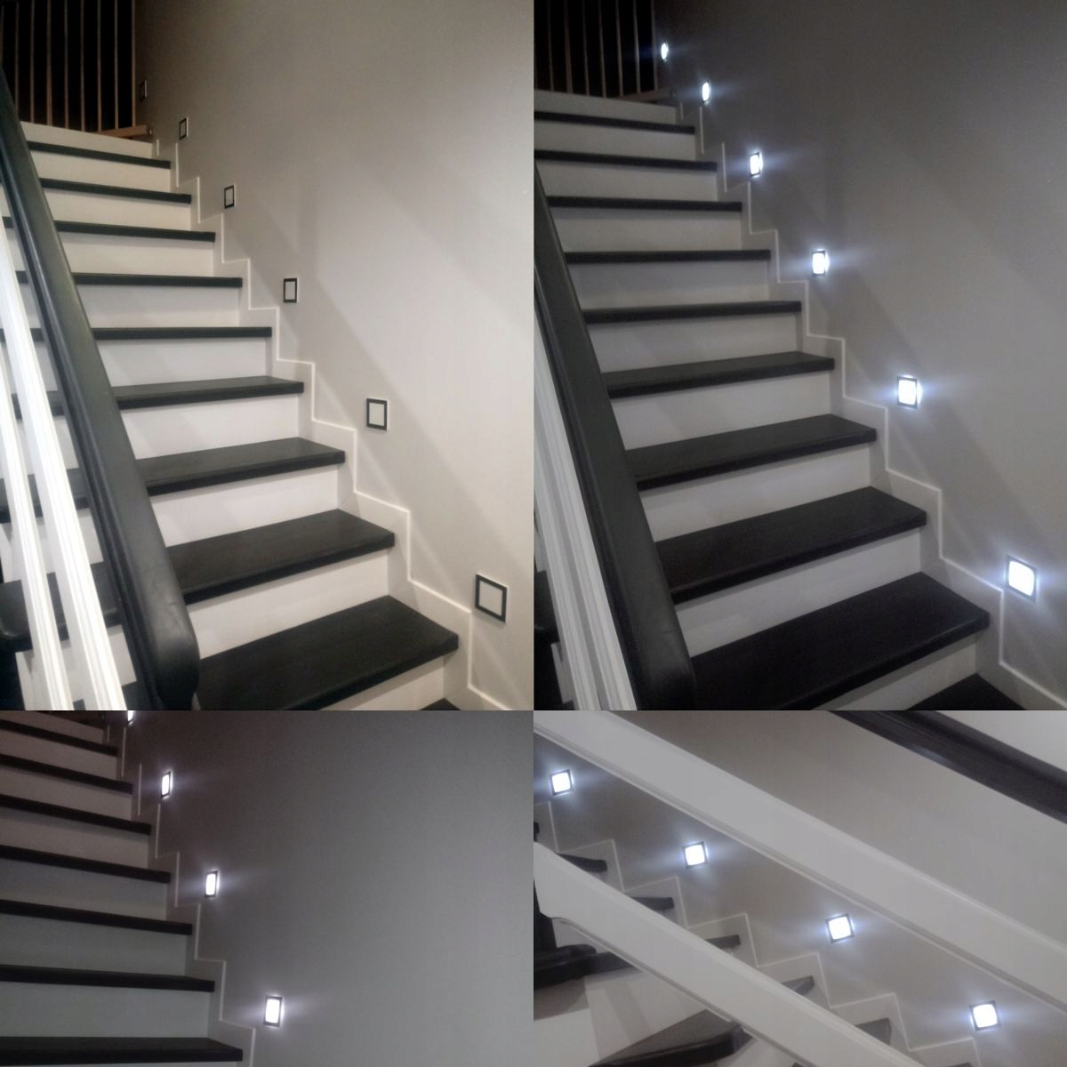 Oświetlenie schodowe oprawa lampka schodowa LED Q1 DĄB Kolor inny kolor