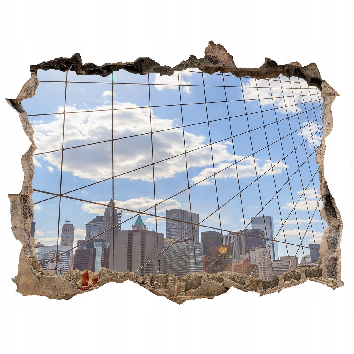 

Fototapeta dziura na ścianę 3d Most Nowy Jork