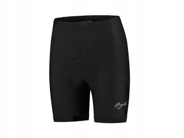 Spodenki rowerowa na rower Rogelli Basic De Lux damskie czarny L Krótkie