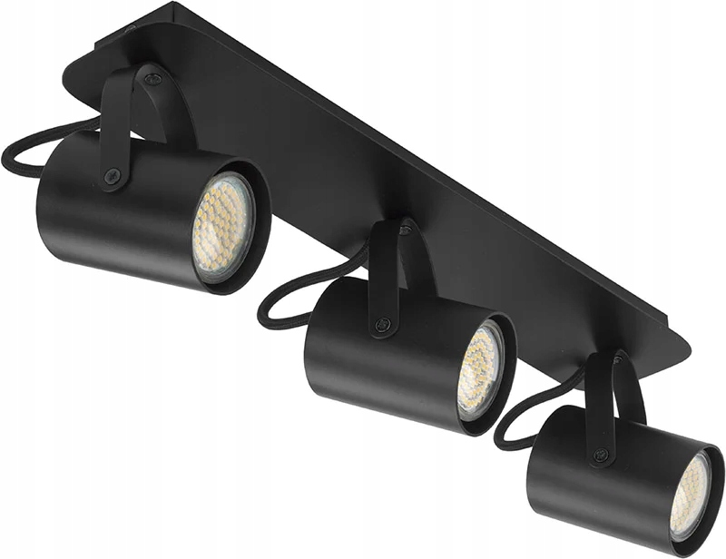 Stropný reflektor 3xGU10 25W čierny, nastaviteľný Sigma Lighting