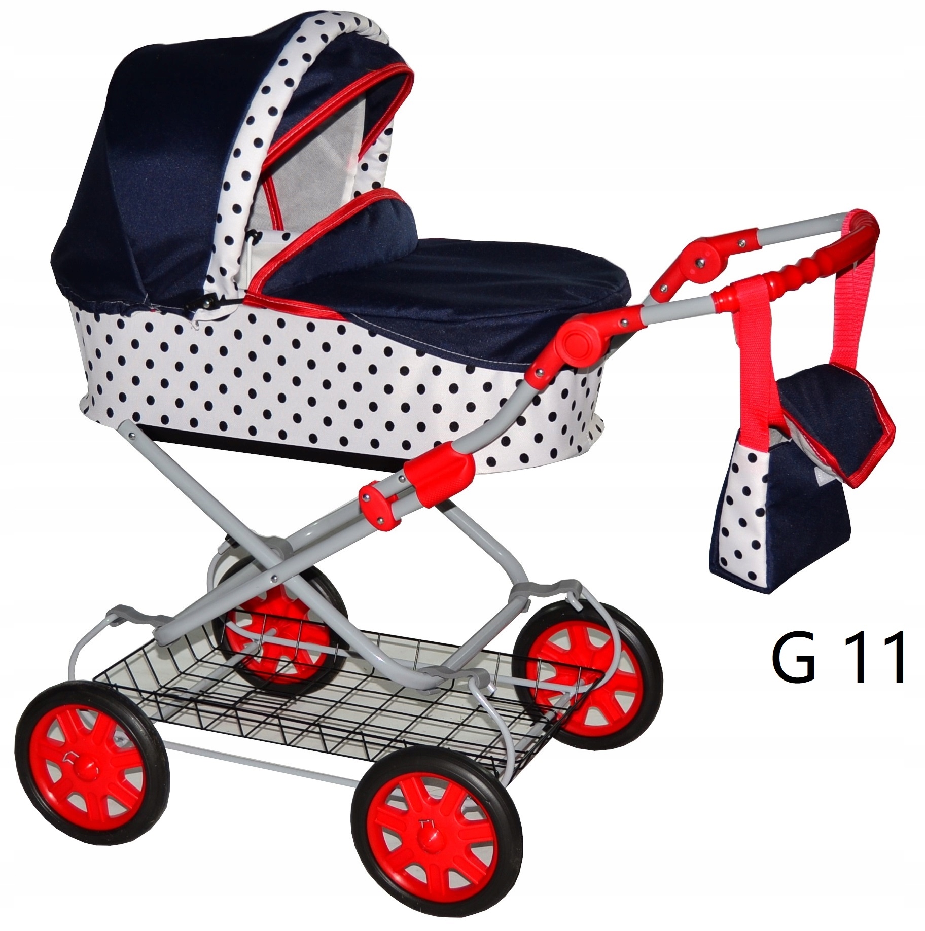 WÓZEK DLA LALEK, WÓZKI LALKOWE Głęboki GABI-Polski