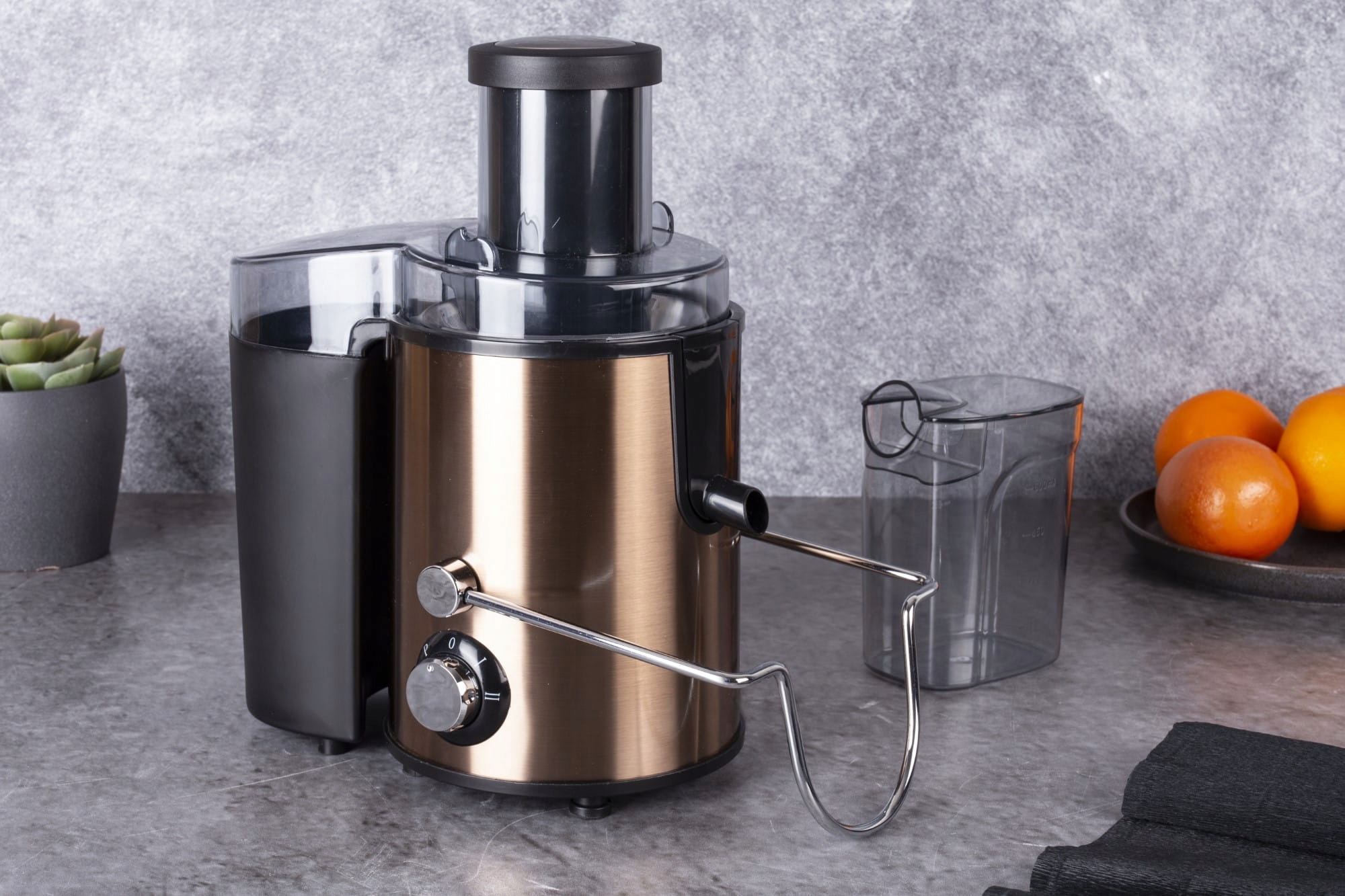 ELEKTRYCZNA WYCISKACZKA SKOWIRÓWKA DO SOKÓW 400W ROSE GOLD BH-9459 Marka Berlinger Haus
