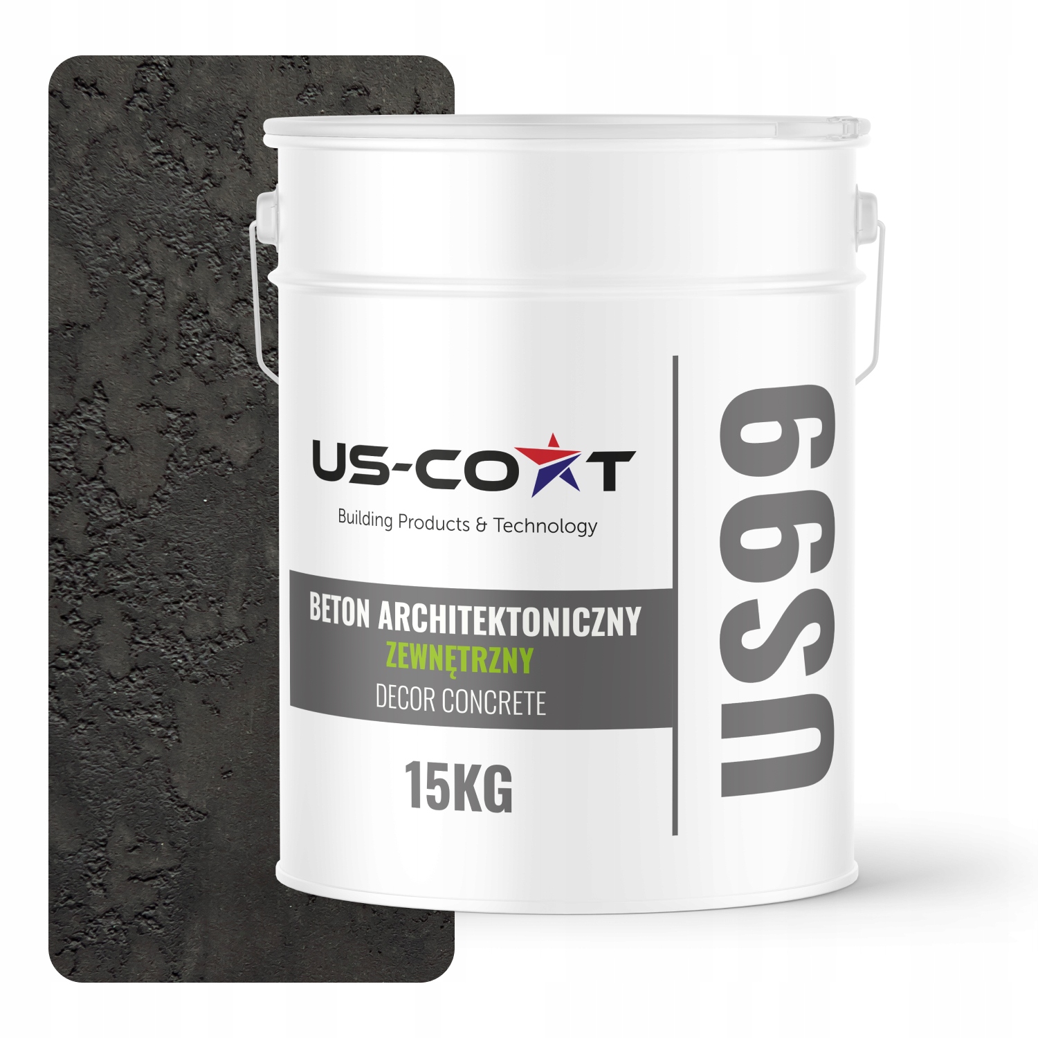 Vnější Architektonický Beton Antracit F267 10 m2 15 kg Na Zeď
