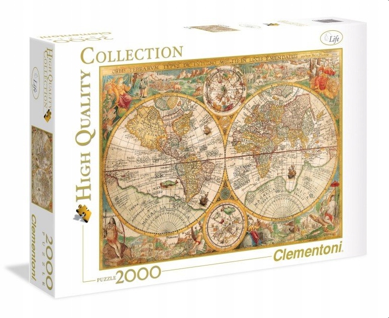 

Puzzle 2000 Clementoni Ancient Map Mapa Świata
