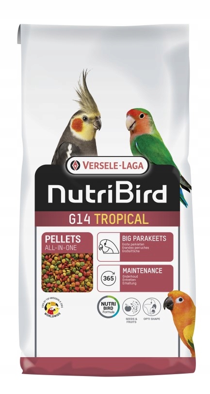 Levně Granule pro střední ptáky G14 Tropical Versele-Laga 10 kg