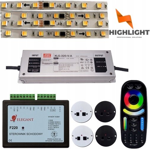 15m Schodiskový set Polopietro Digitálna páska Cct 50/50 Kaskádové animácie