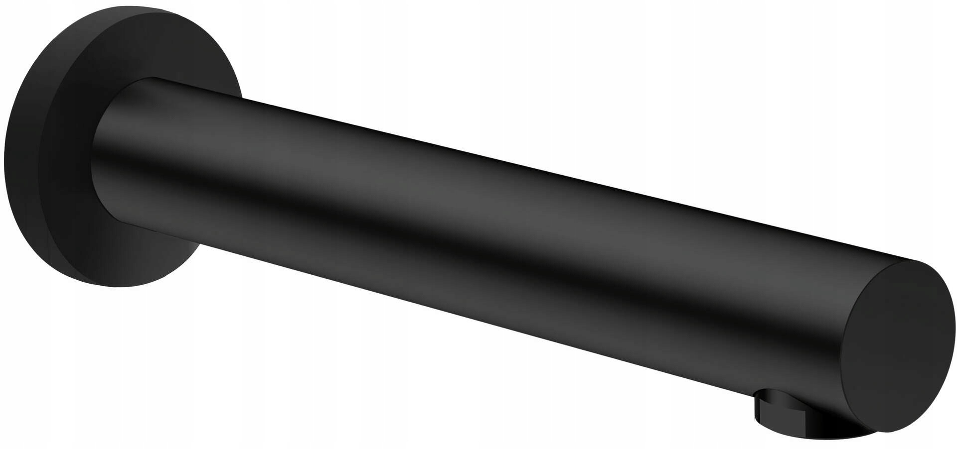 Výtoková vaňa 200 mm Nero, mosadz, pod omietku s prevzdušňovačom
